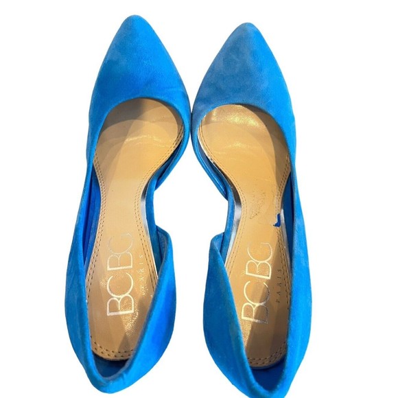 BCBG Heels Paris Generation LT Blue Turquoise Suede Women’s US Size 7.5… - Picture 9 of 11
